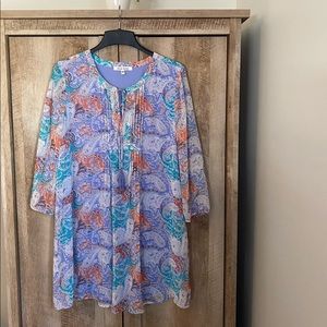 Black Rainn Fully Lined 3/4 Sleeve Dress